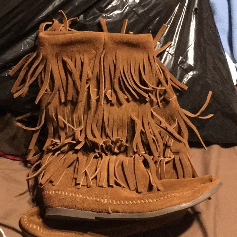 Minnetonka Fringe Boots